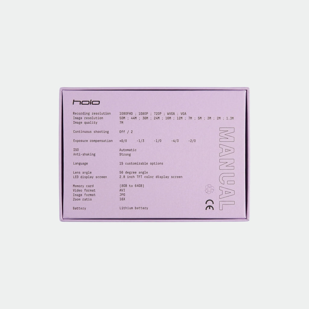 Manual NYC-HOLO Digicam (purple)